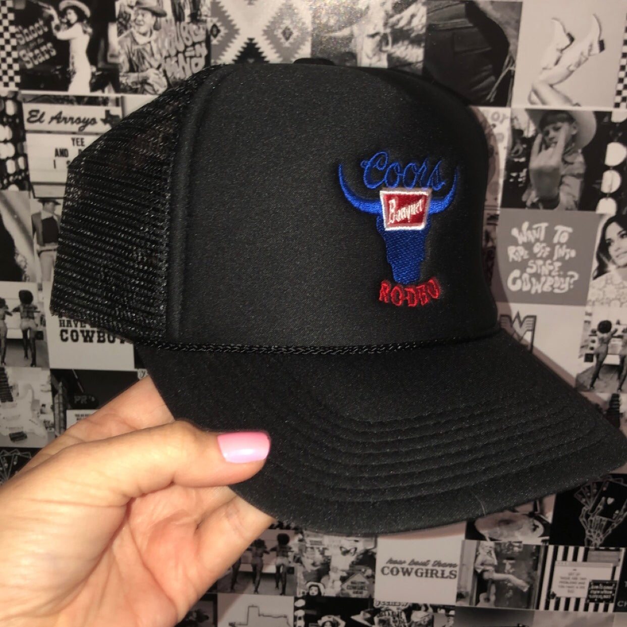 Black Coors Trucker Hat