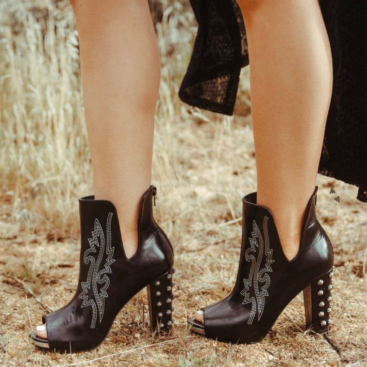 High Demand Western Studded Booties