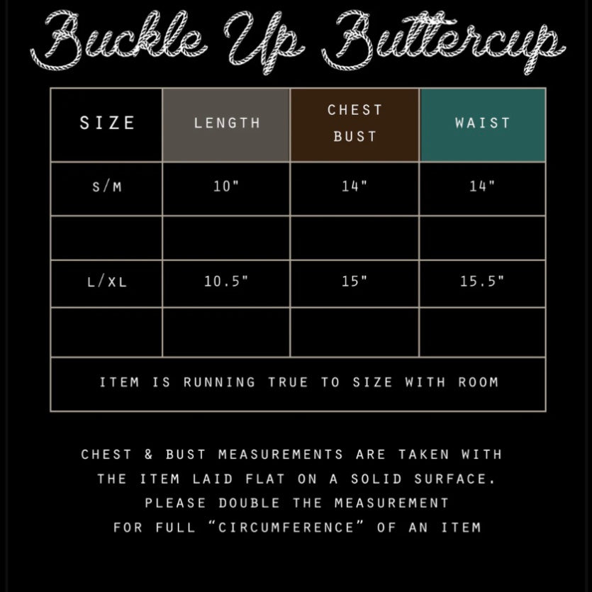 Buckle Up Buttercup Denim Top