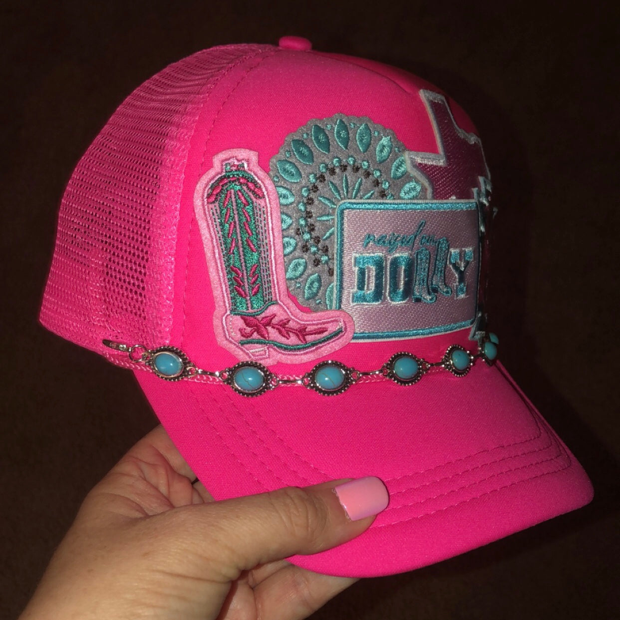 Raised On Dolly Trucker Hat