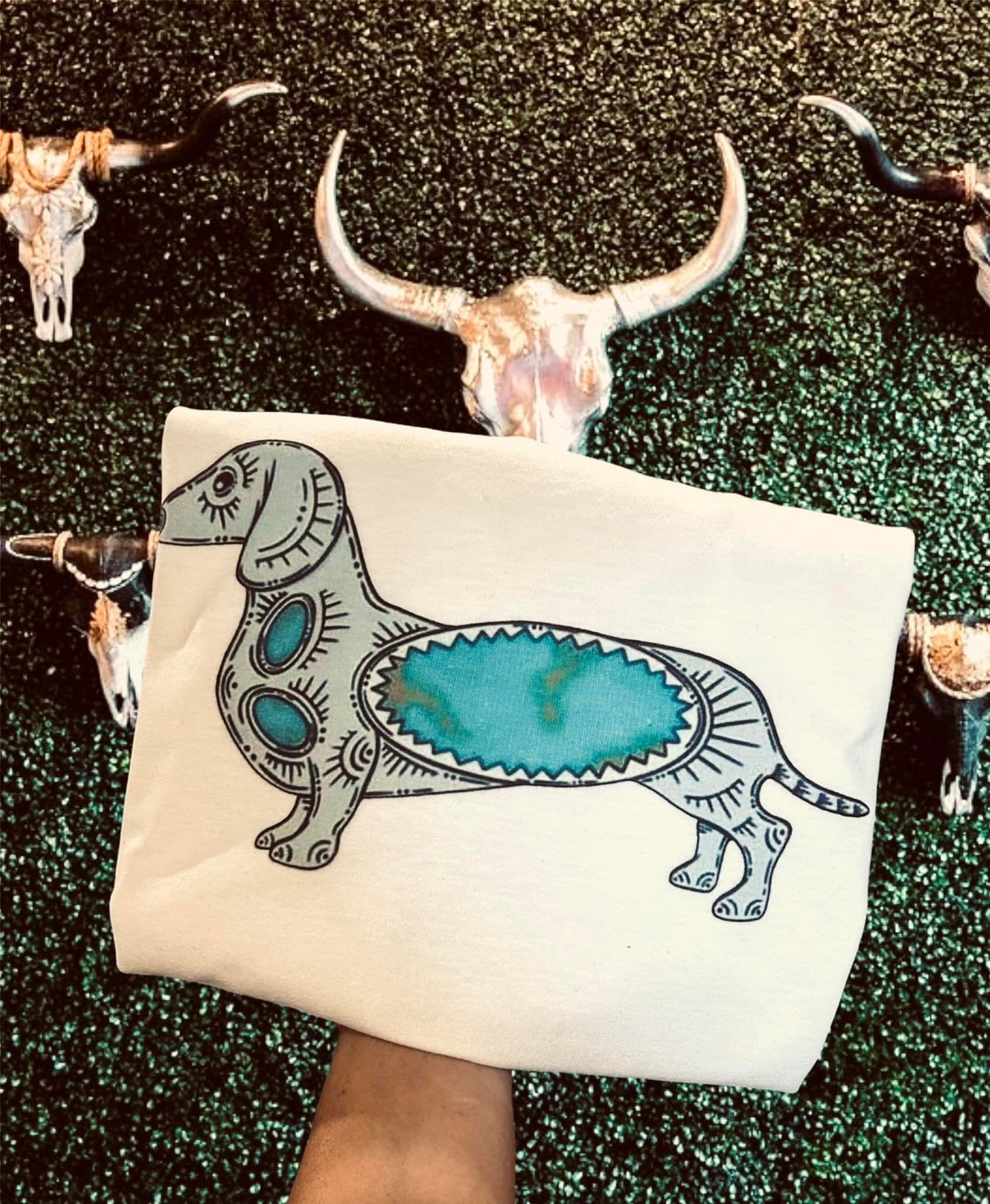 Turquoise Dog Tee • S-XL