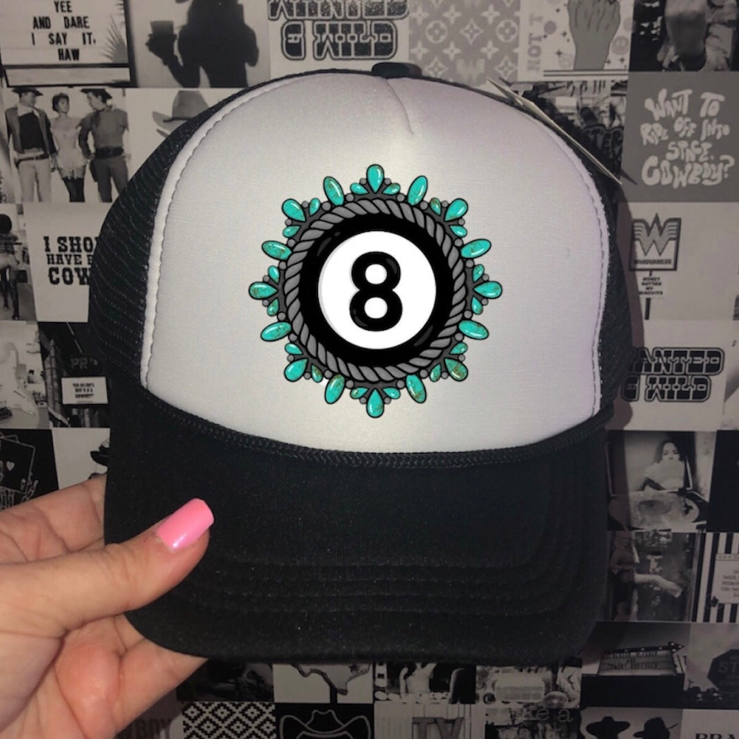 Eight Ball Trucker Hat