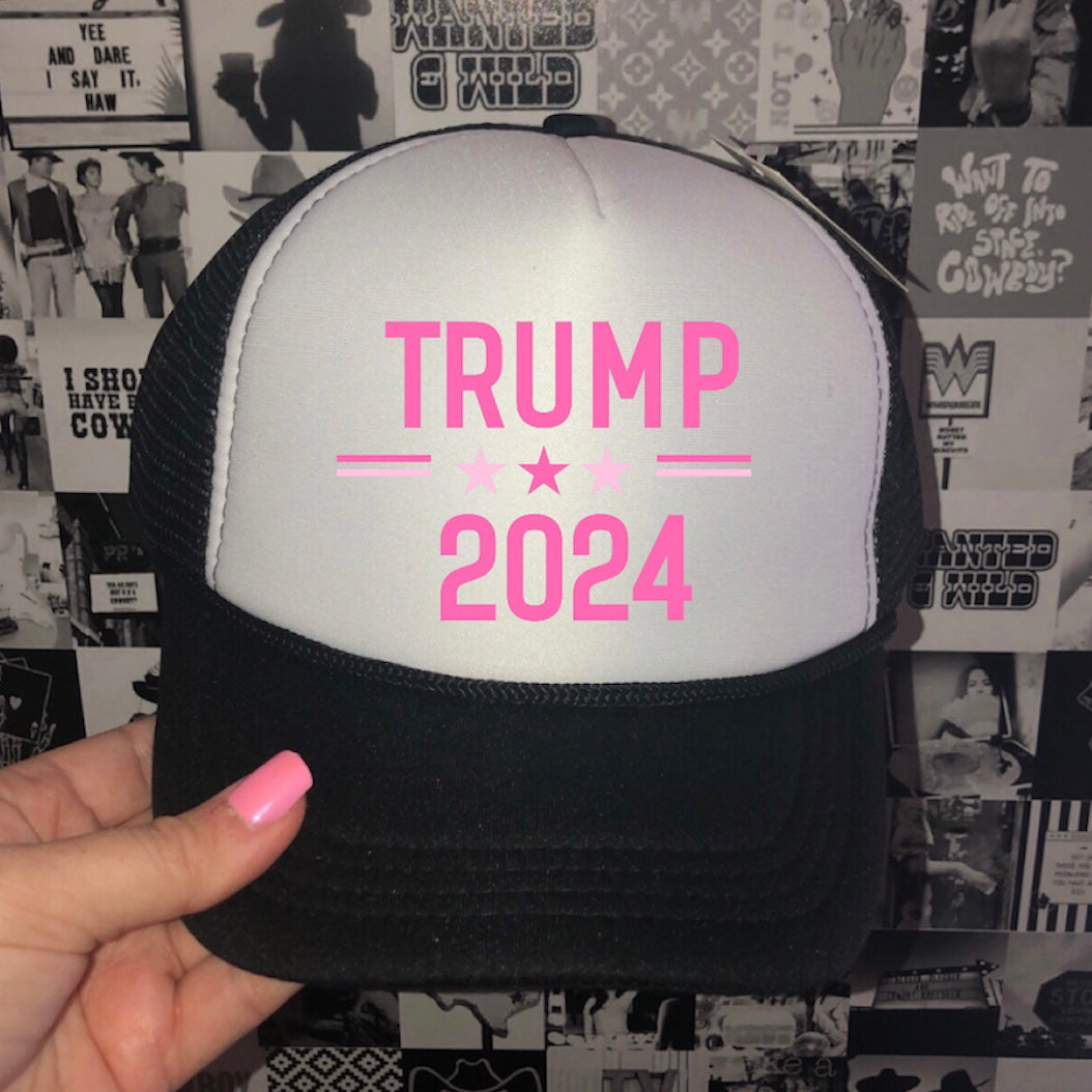 Pink Trump Trucker Hat • 4 Options