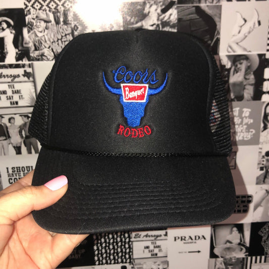 Black Coors Trucker Hat