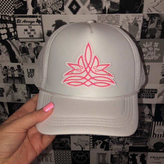 Boot Stitch Trucker Hat • 2 Colors