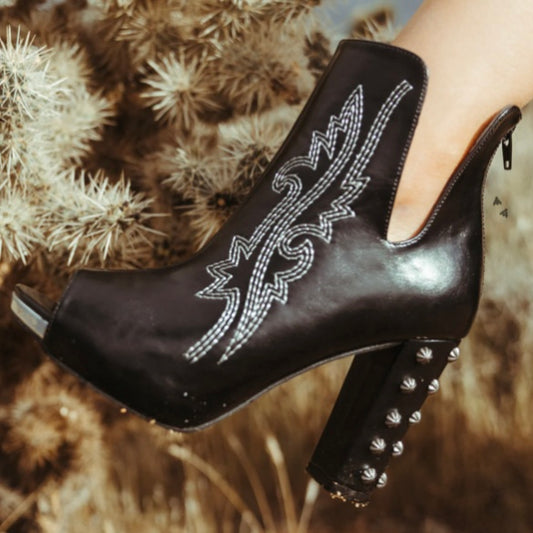 High Demand Western Studded Booties